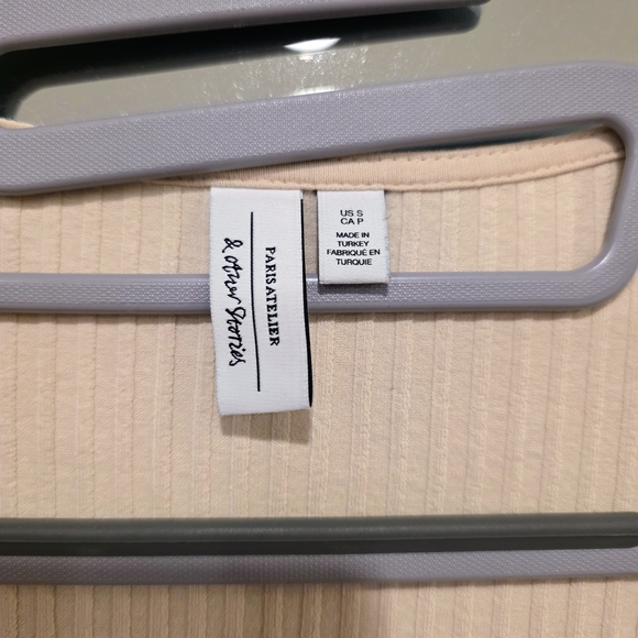 & Other Stories Cream Ribbed Wrap Robe - Picture 11 of 12